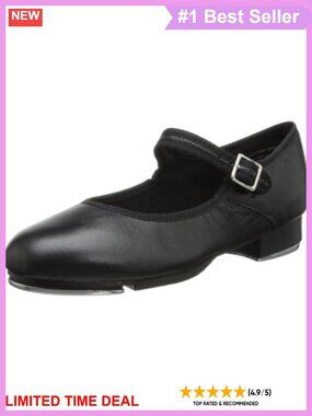 Mary Jane Tap Shoes Round Toe Dance Flats Buckle Strap